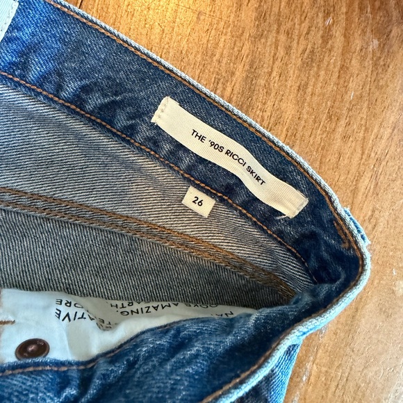 Aritzia Denim Forum the 90s Ricci Mini Skirt - size 26 2/4 perfect condition - Picture 7 of 8